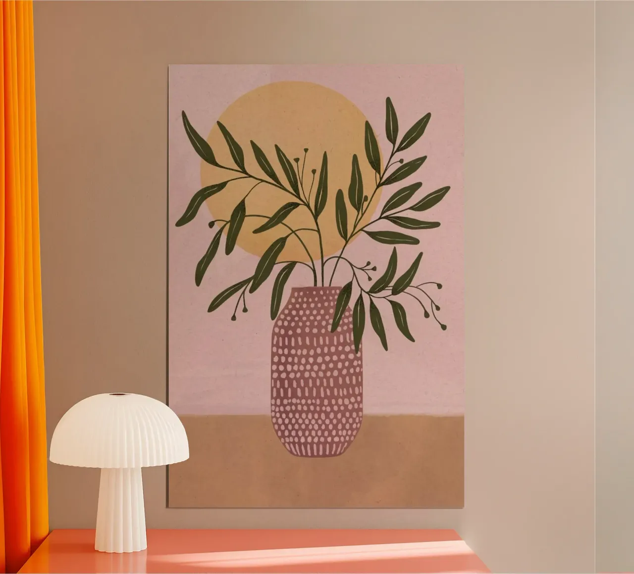Olive Branch poster con telaio in plastica da Laura Graves