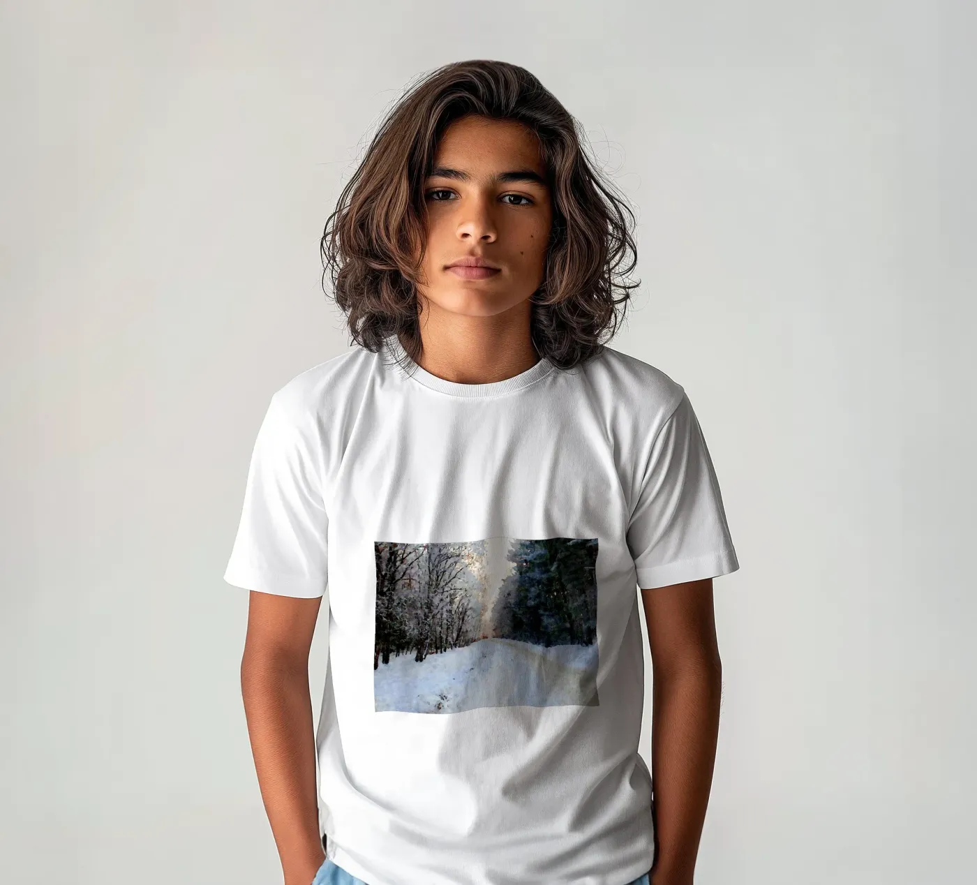 Winter kinder t-shirt van Massimo Frascogna