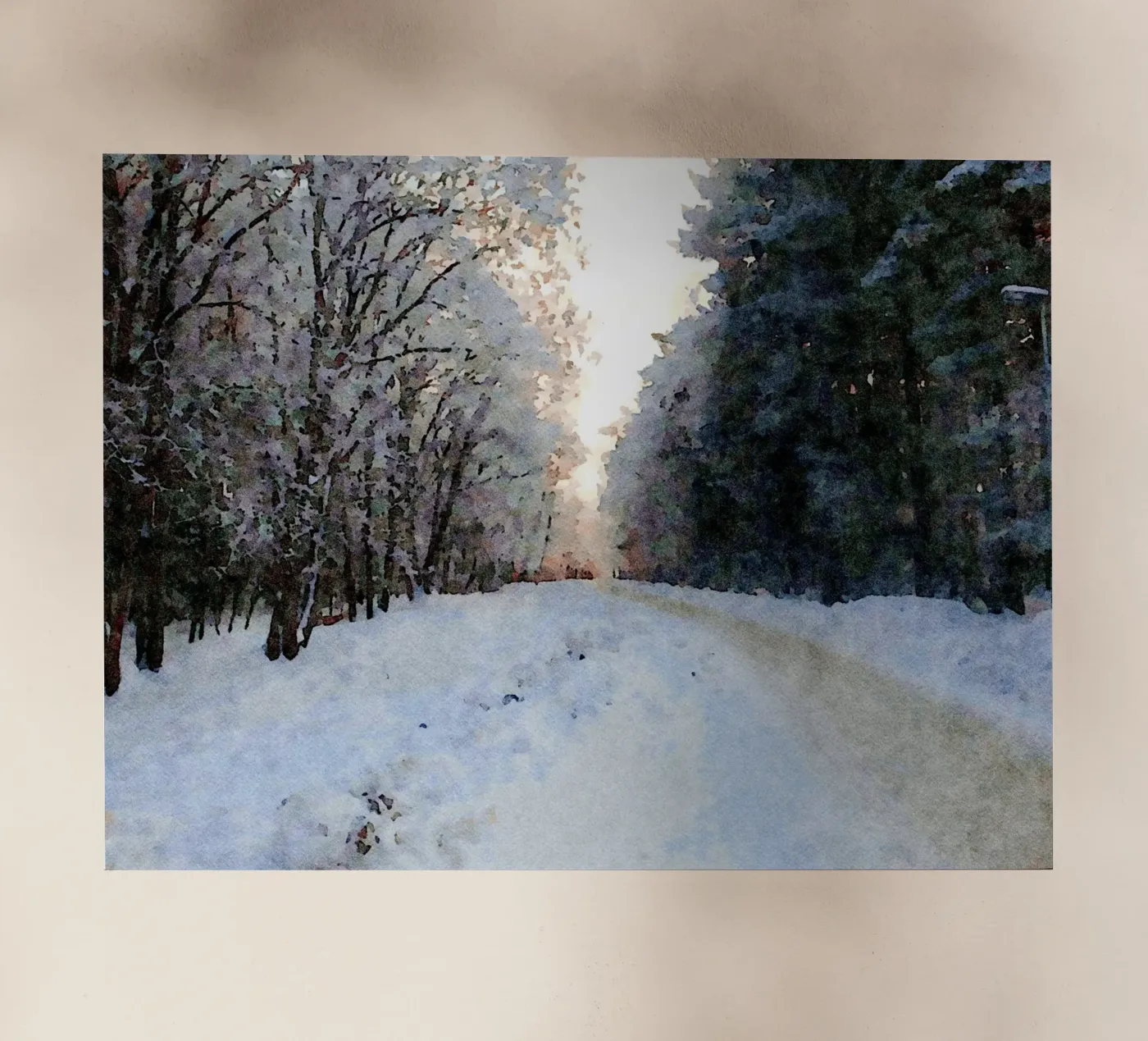 Winter backlit folie van Massimo Frascogna