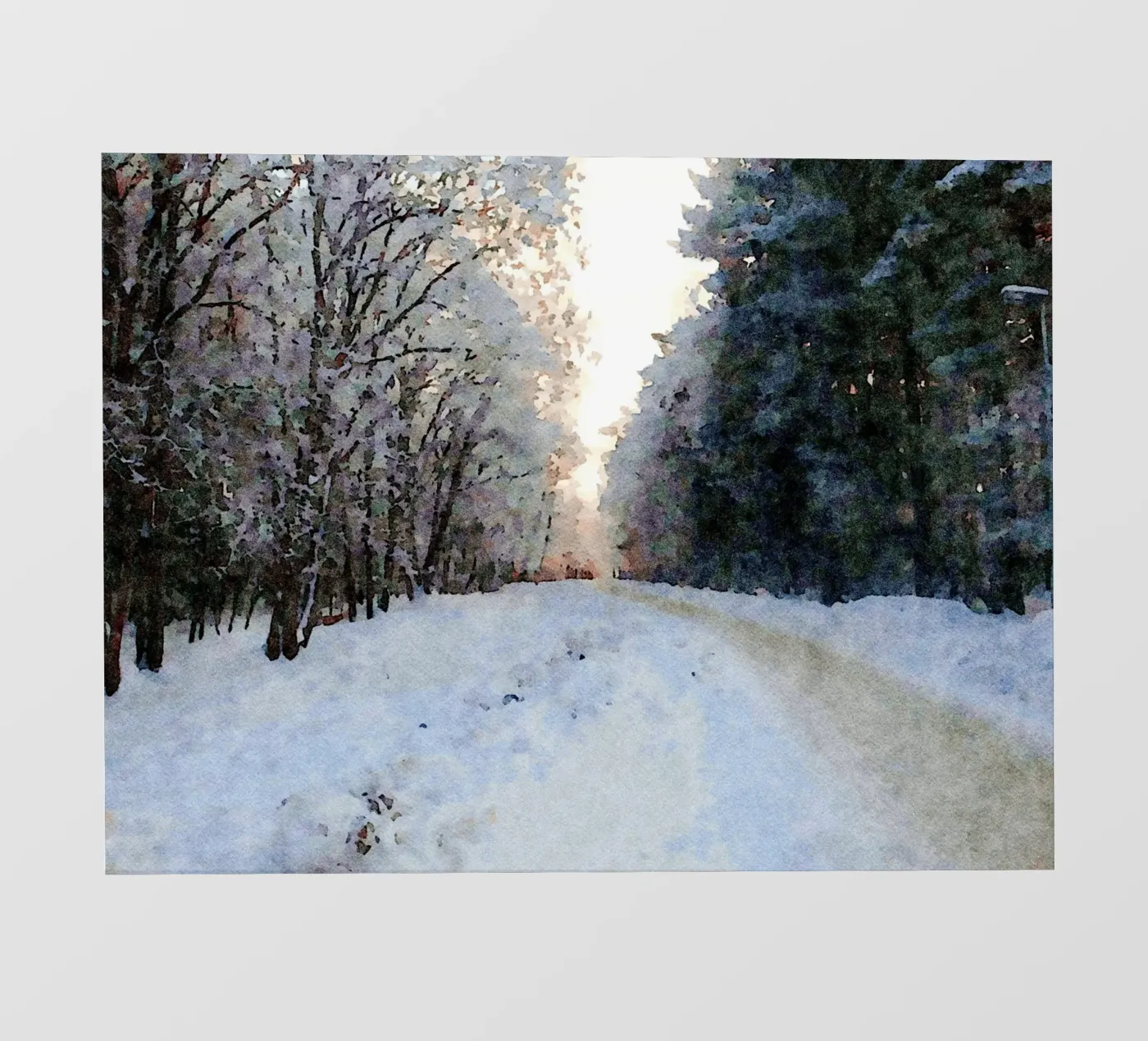 Winter backlit folie van Massimo Frascogna