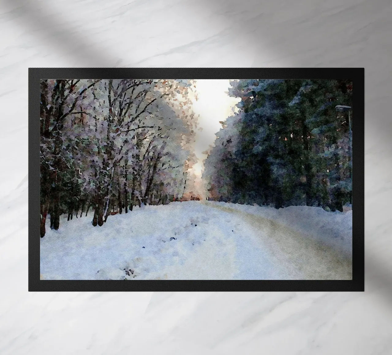 Winter doormat by Massimo Frascogna