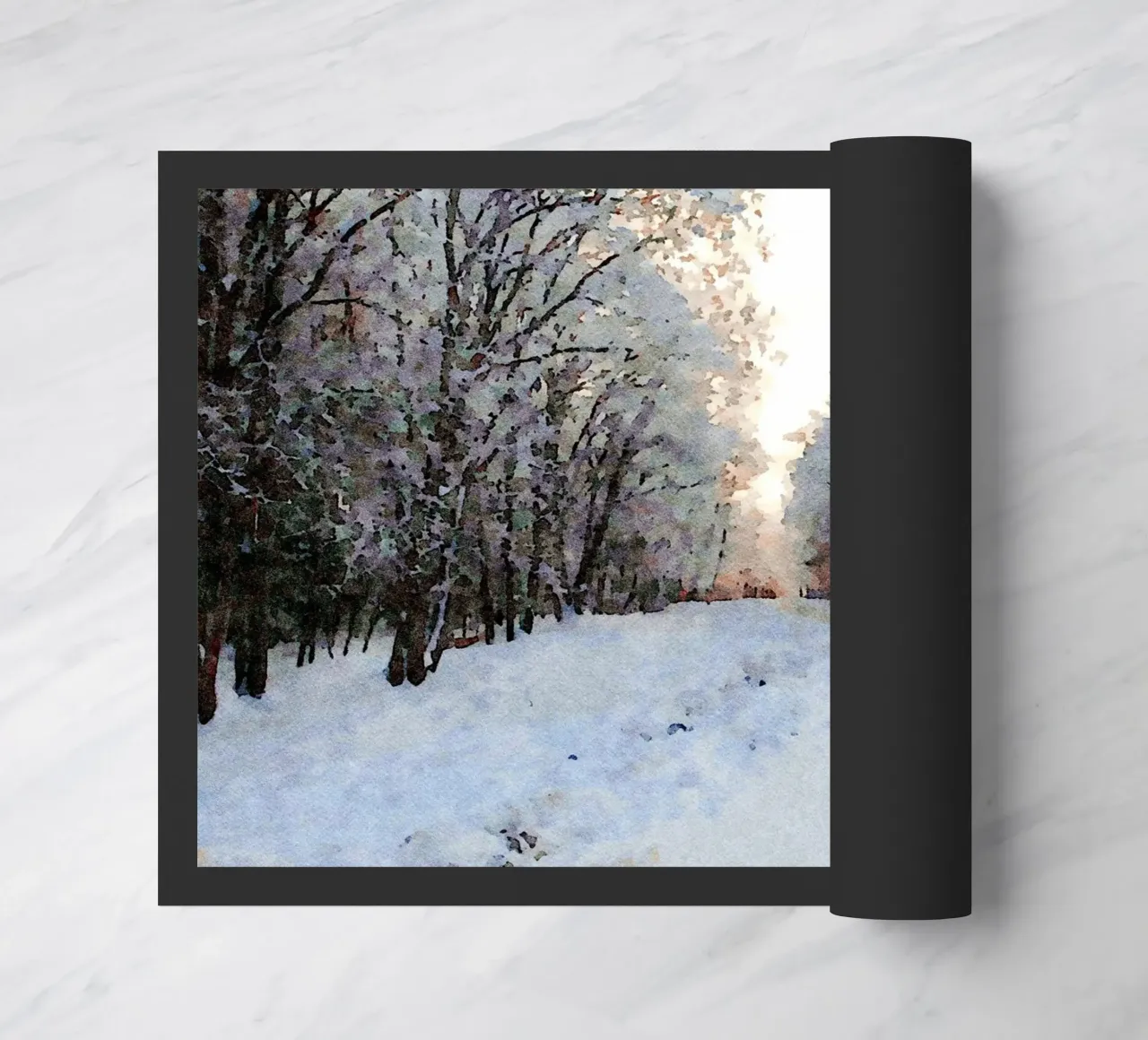 Winter doormat by Massimo Frascogna