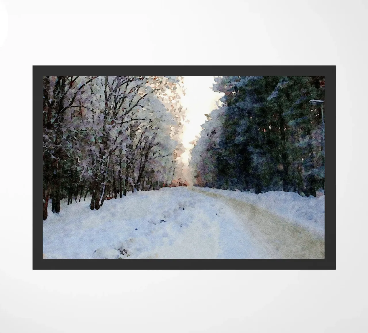 Winter doormat by Massimo Frascogna