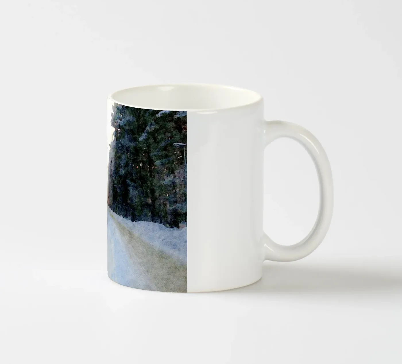 Winter ceramic mug by Massimo Frascogna