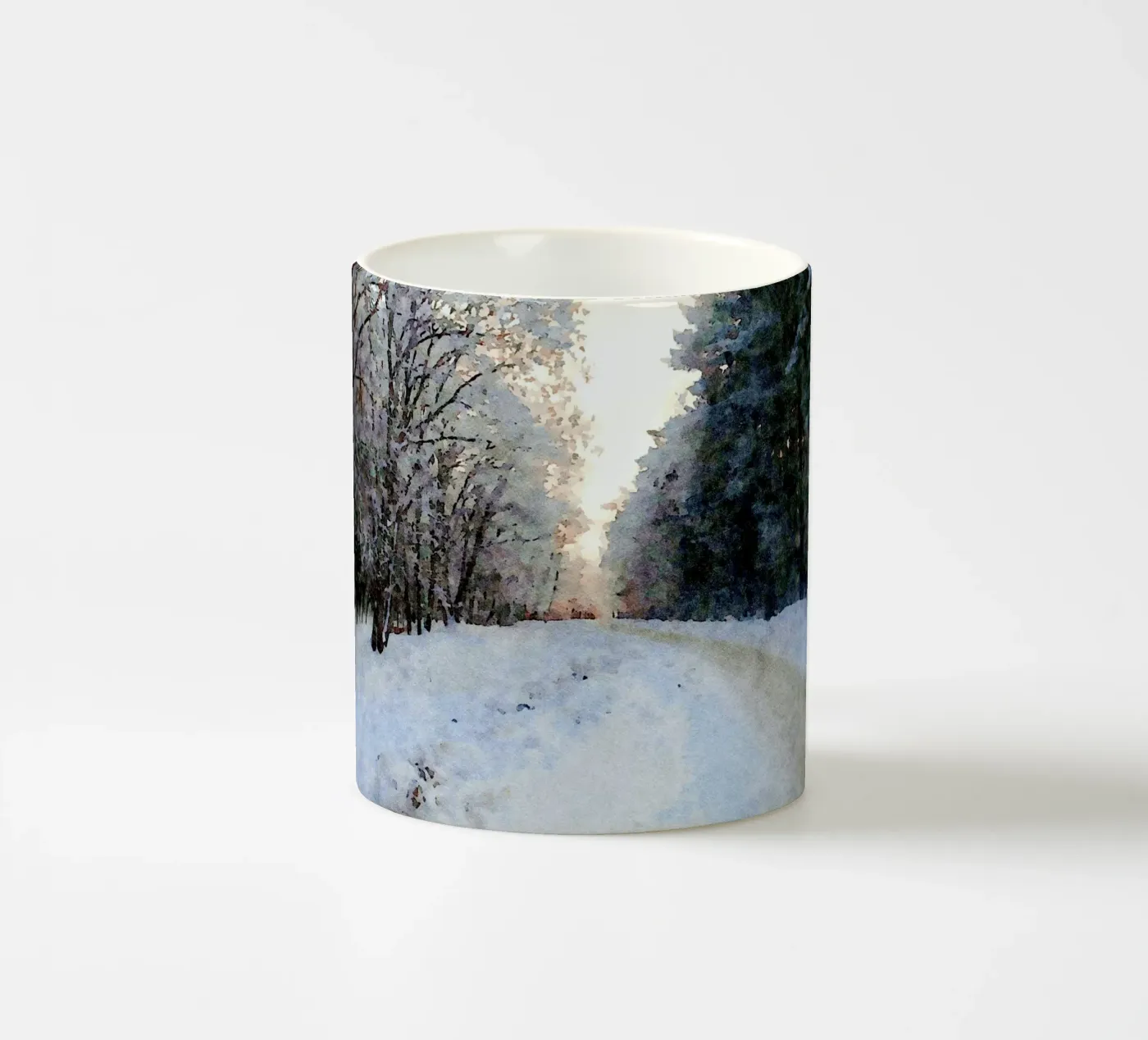 Winter ceramic mug by Massimo Frascogna