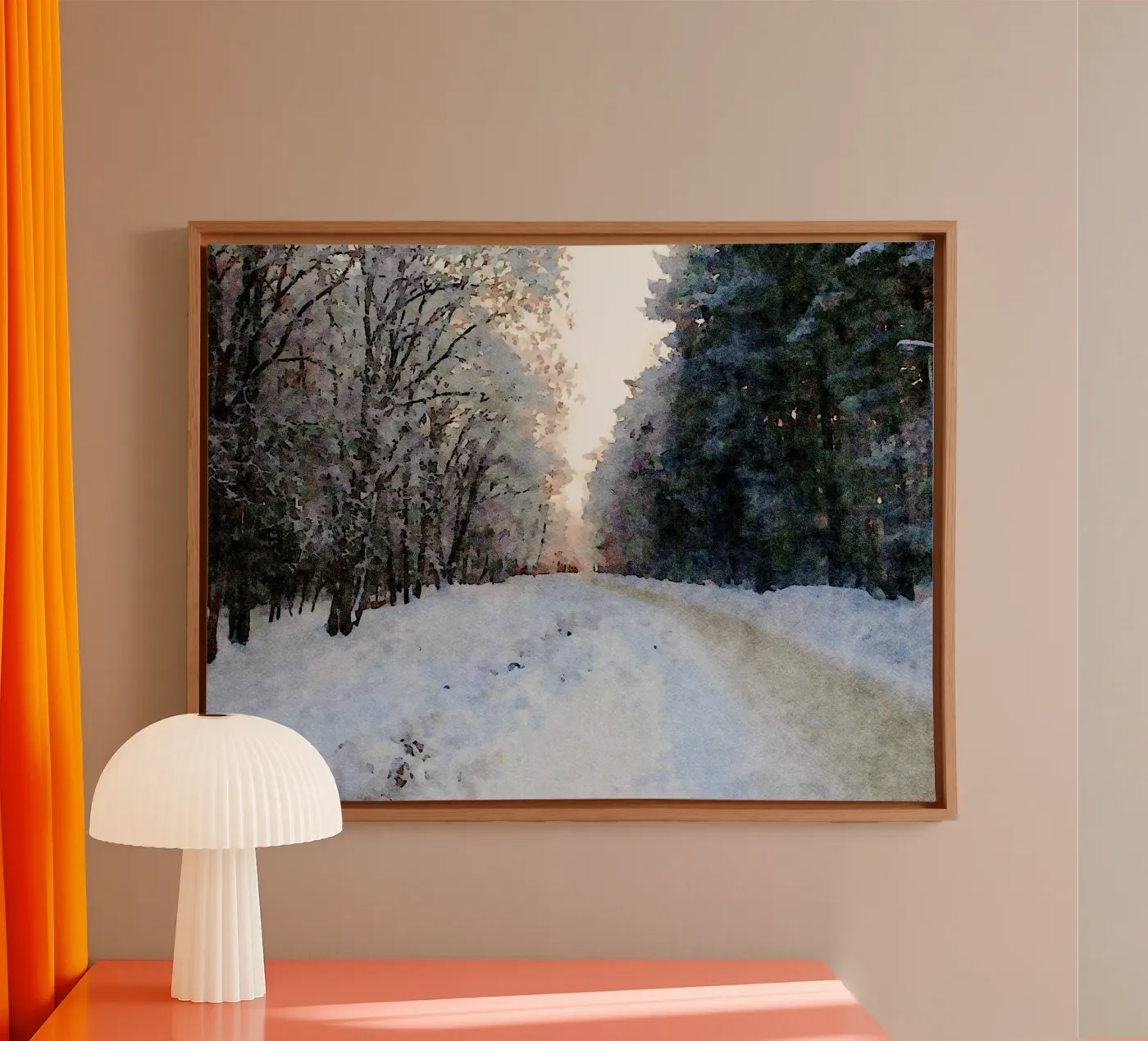 Winter canvas van Massimo Frascogna