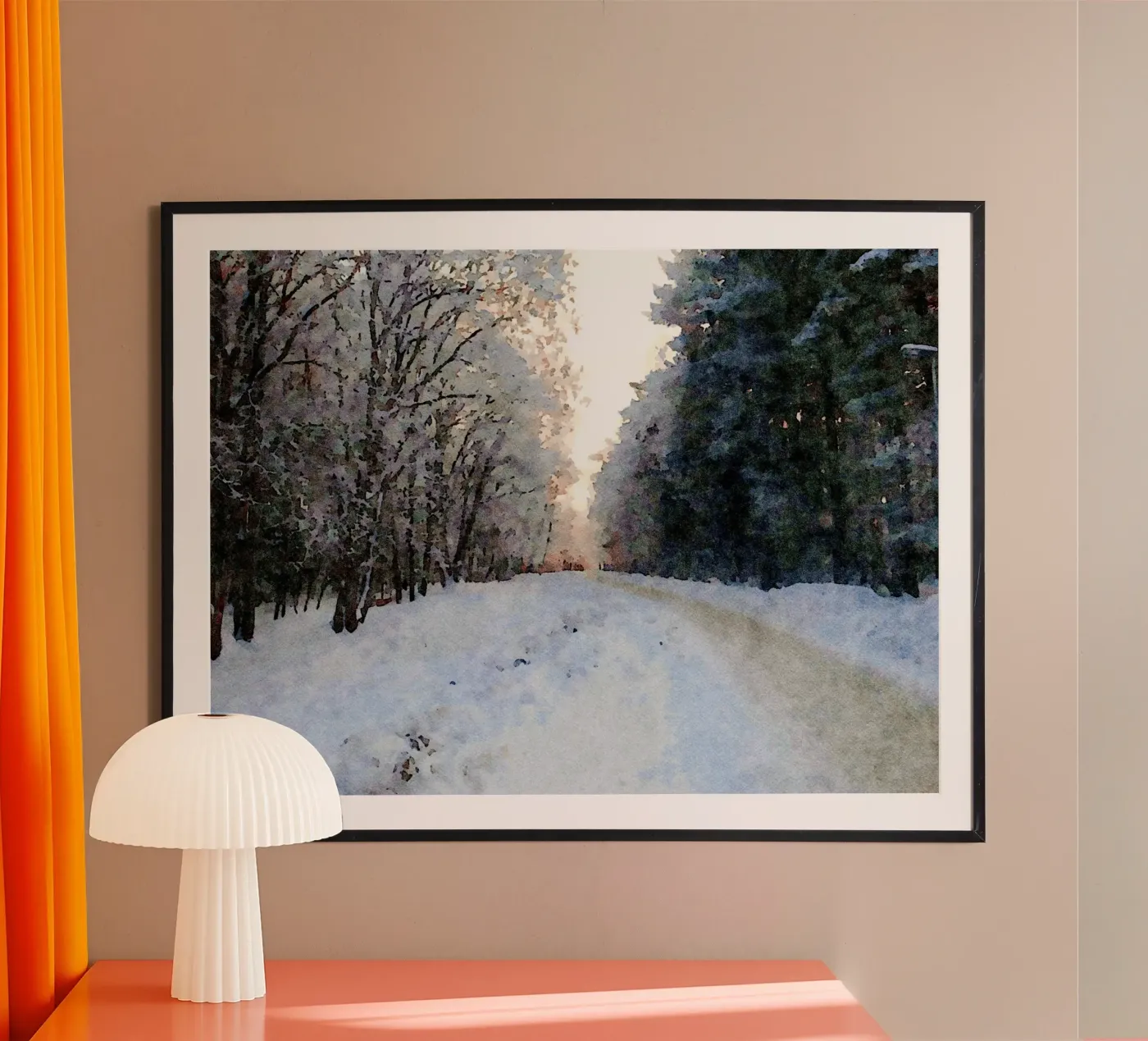 Winter poster van Massimo Frascogna