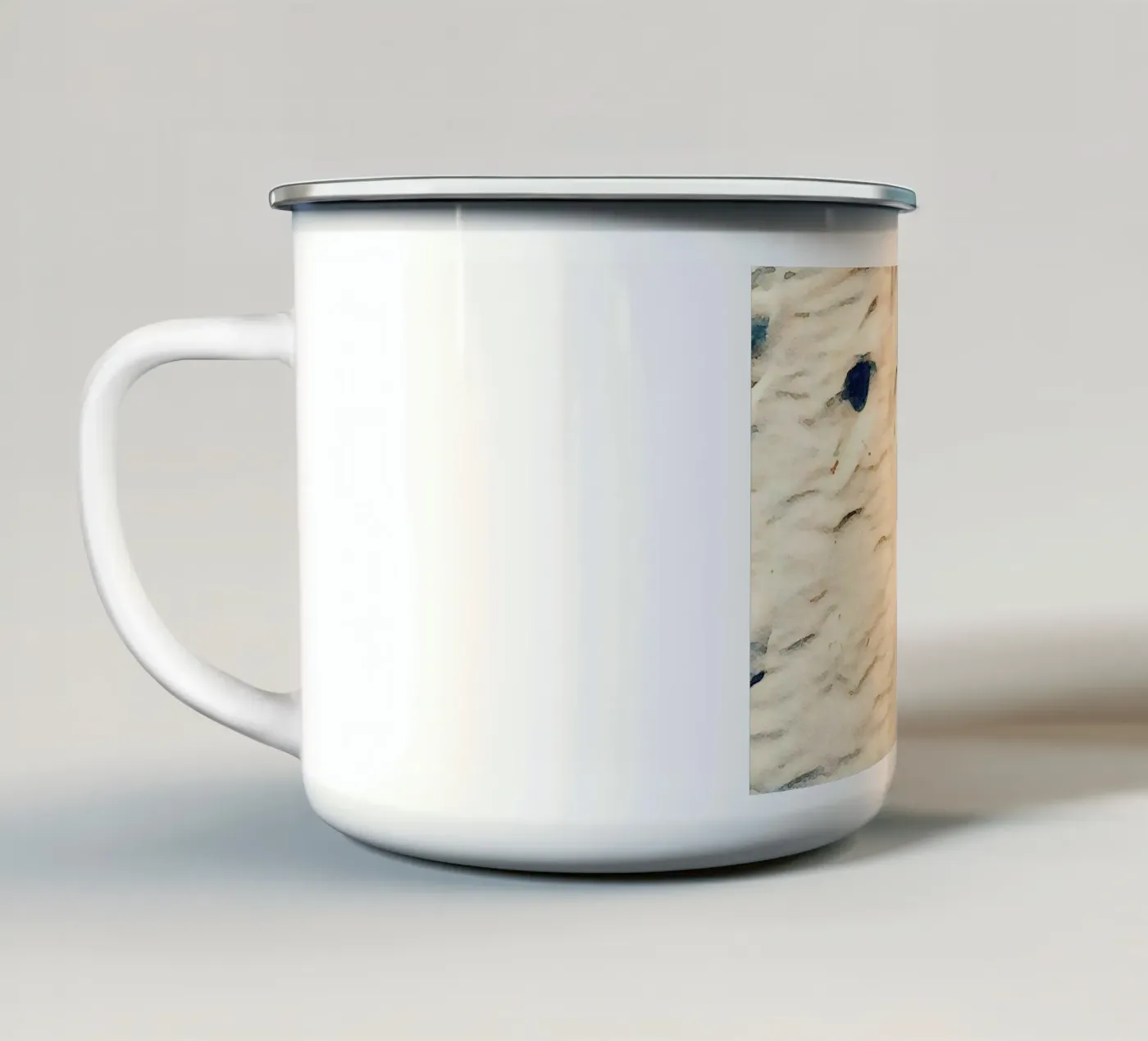 Buzzer enamel mug by Massimo Frascogna