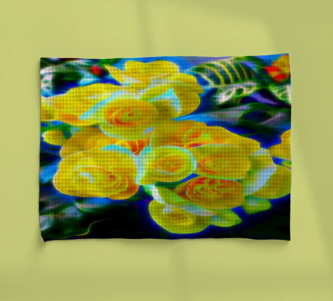 Fiori gialli canovaccio da cucina da Massimo Frascogna
