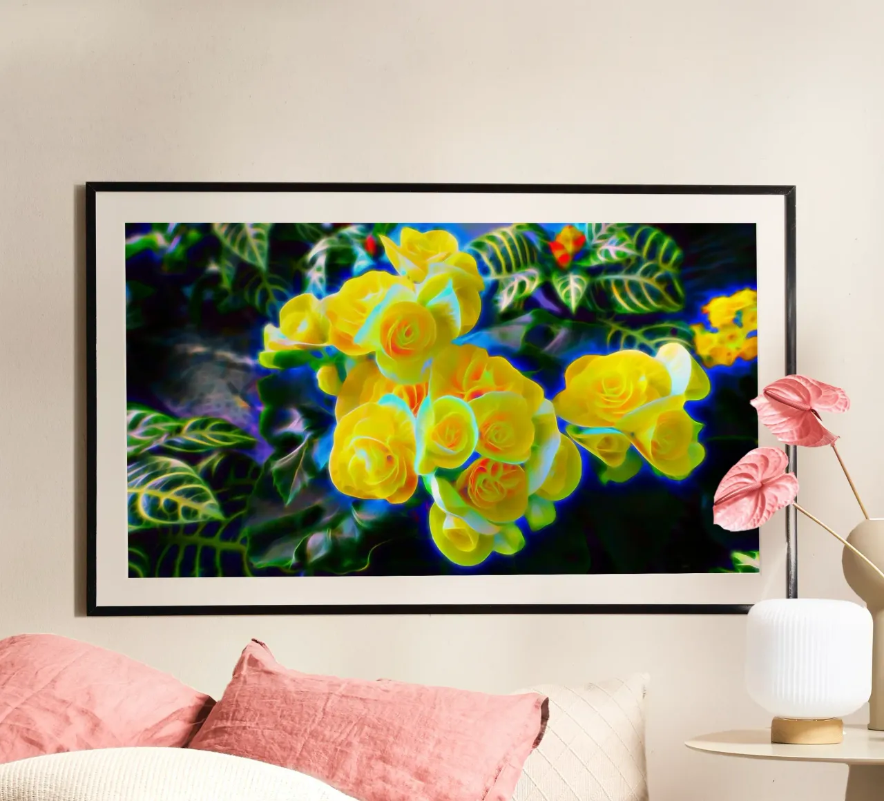 Fiori gialli carta hahnemühle da Massimo Frascogna