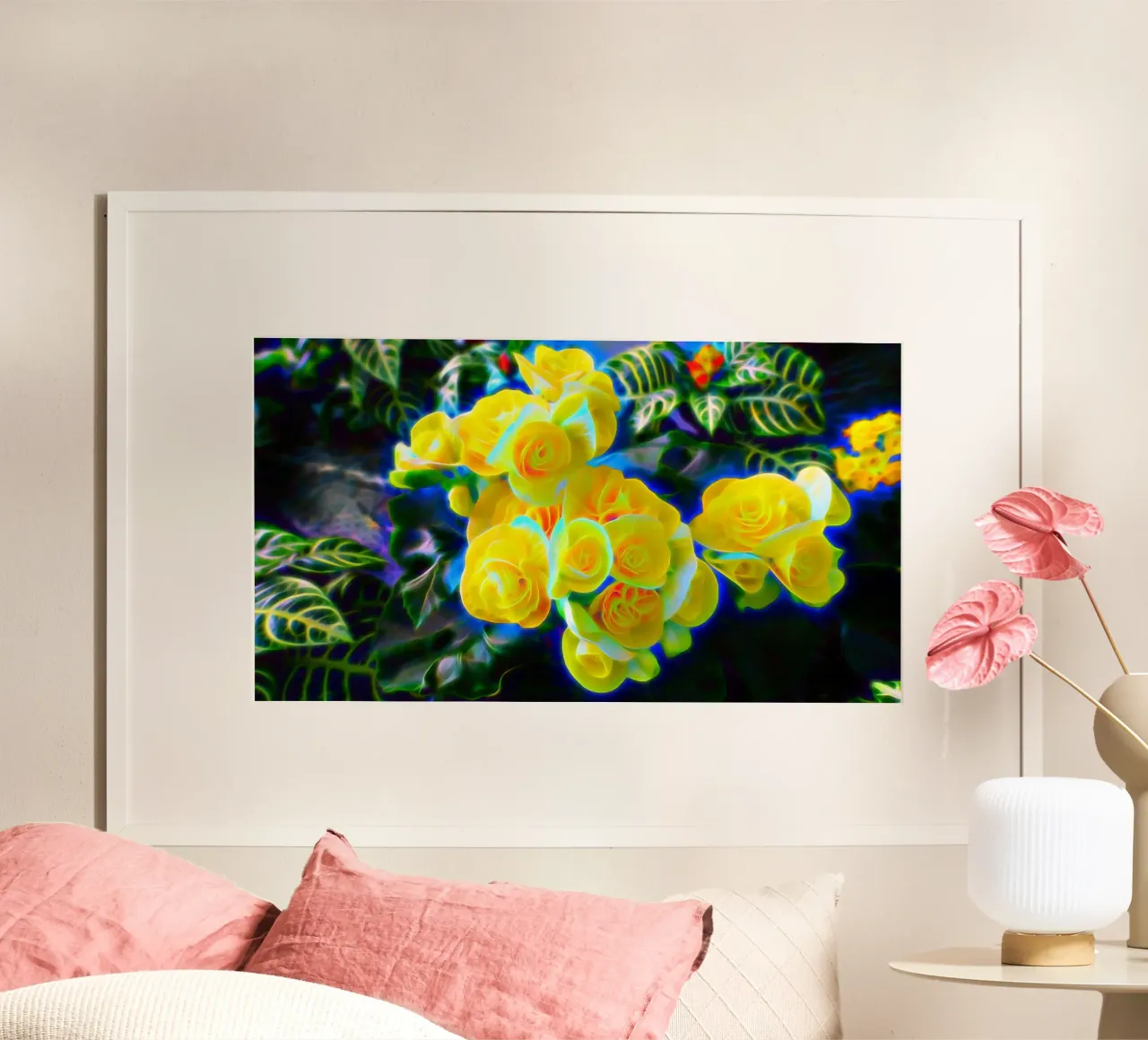 Fiori gialli carta hahnemühle da Massimo Frascogna