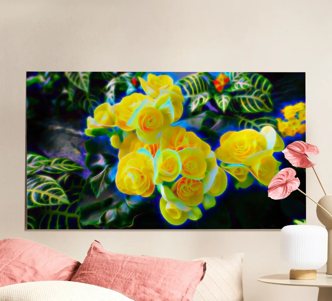 Fiori gialli carta hahnemühle da Massimo Frascogna