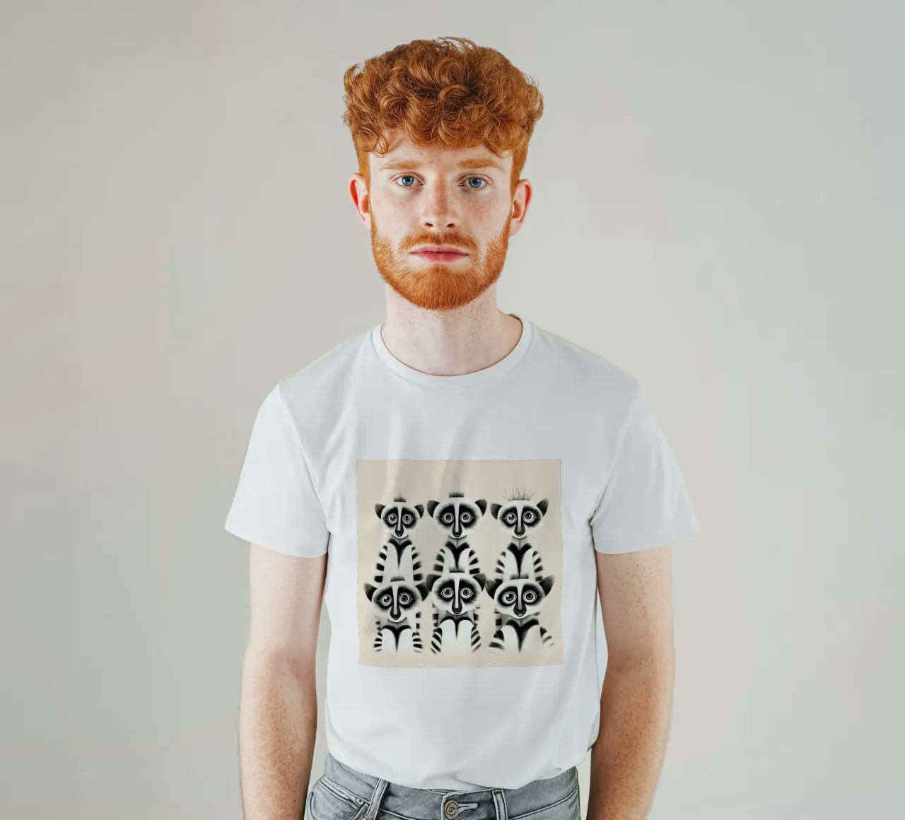 La banda dei lemuri retrò t-shirt da Funny Animals