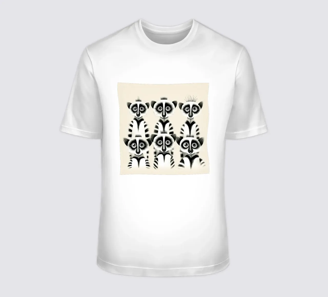 La banda dei lemuri retrò t-shirt da Funny Animals