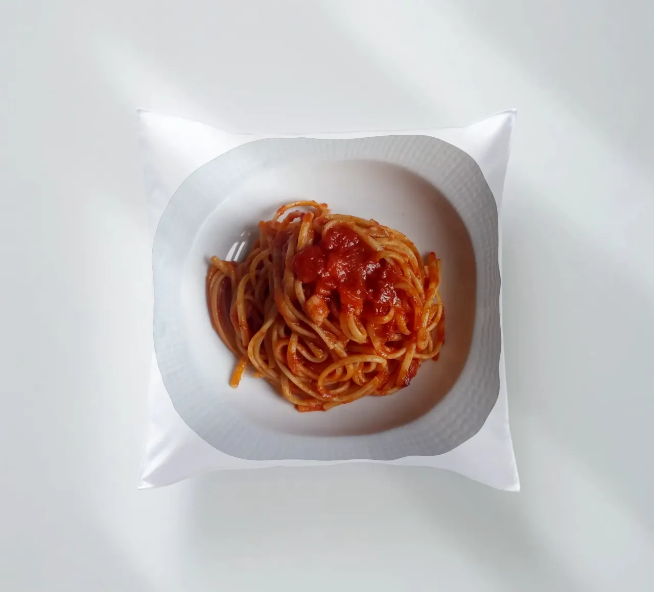 Spaghetti cuscino da Massimo Frascogna