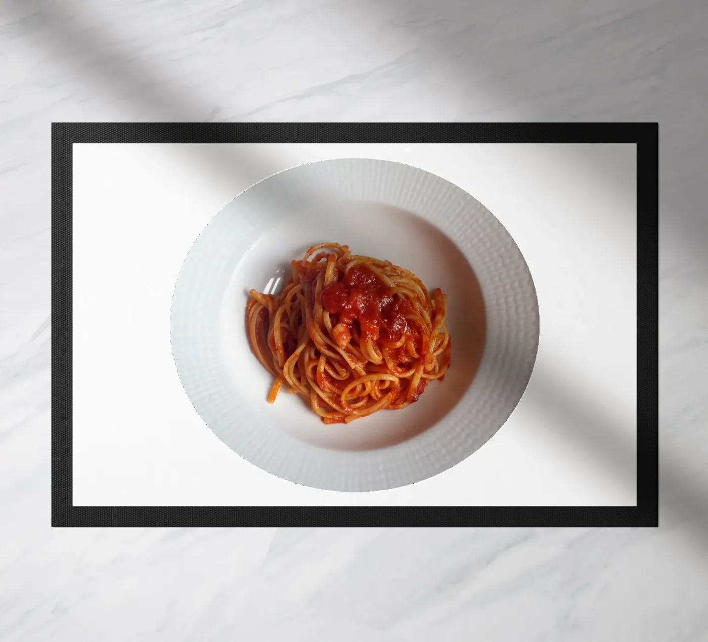 Spaghetti Fußmatte von Massimo Frascogna