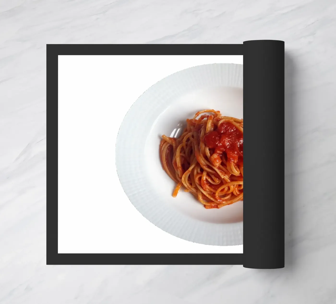 Spaghetti Fußmatte von Massimo Frascogna