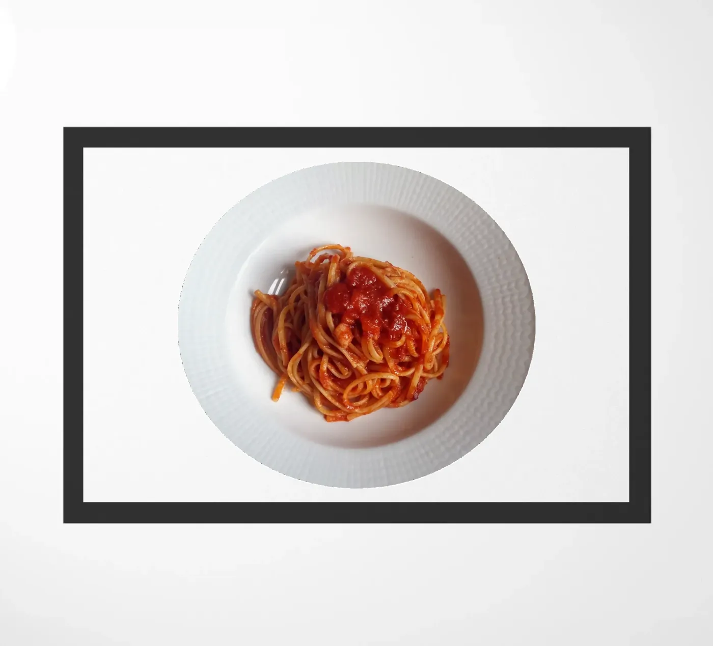 Spaghetti Fußmatte von Massimo Frascogna
