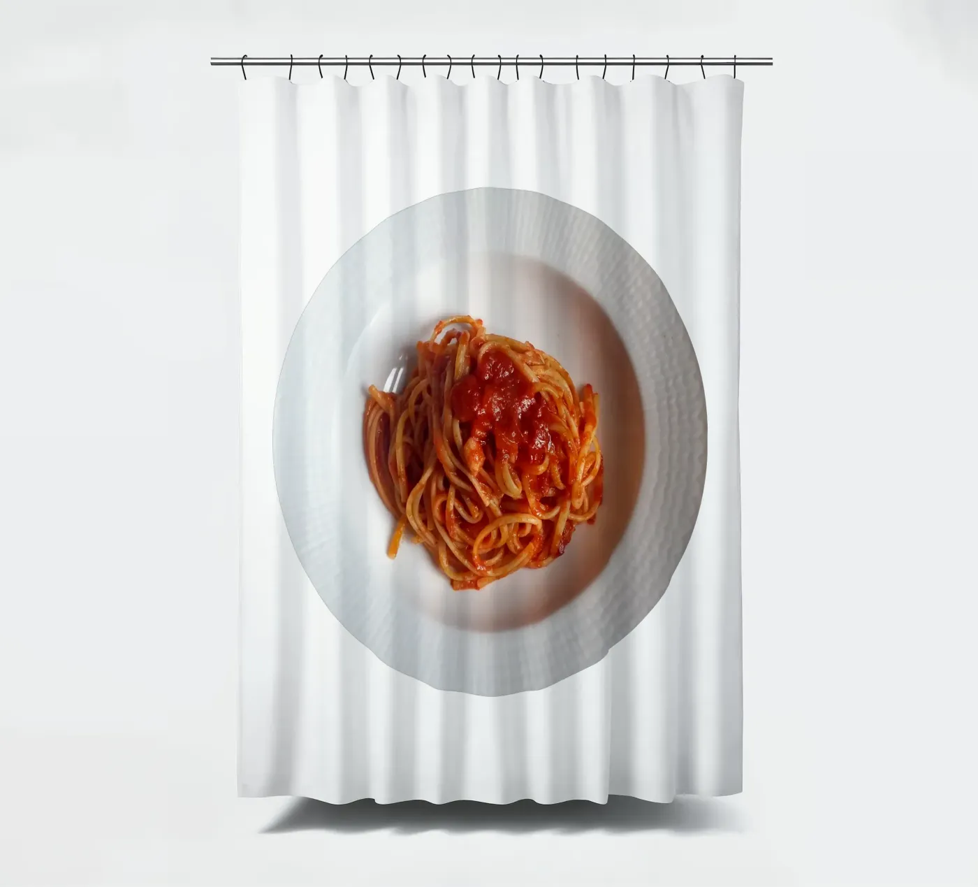Spaghetti Duschvorhang von Massimo Frascogna