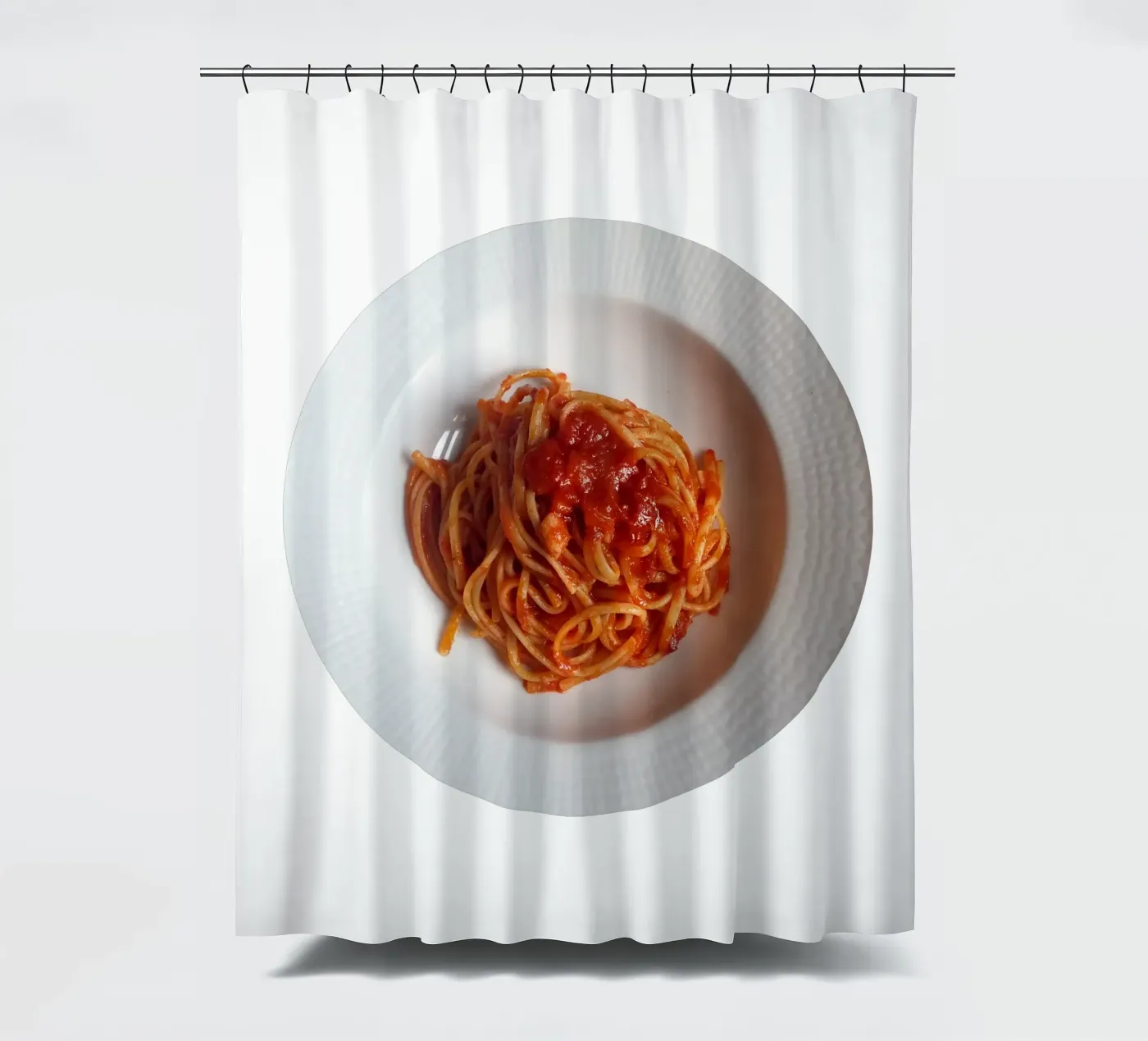 Spaghetti Duschvorhang von Massimo Frascogna