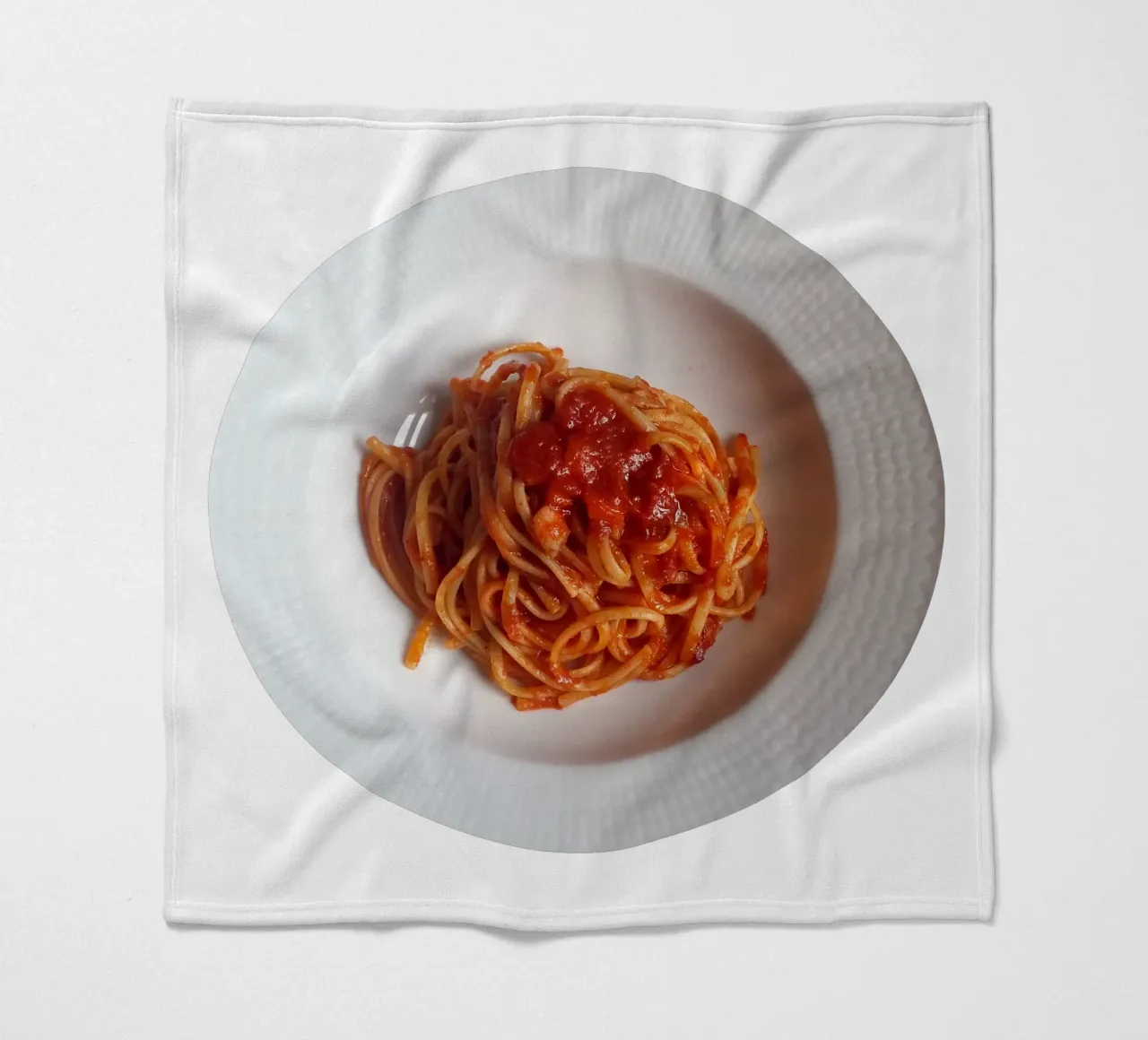 Spaghetti Fleecedecke von Massimo Frascogna