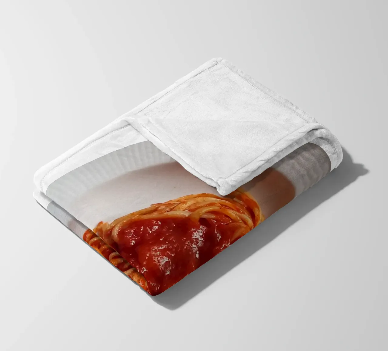 Spaghetti Fleecedecke von Massimo Frascogna