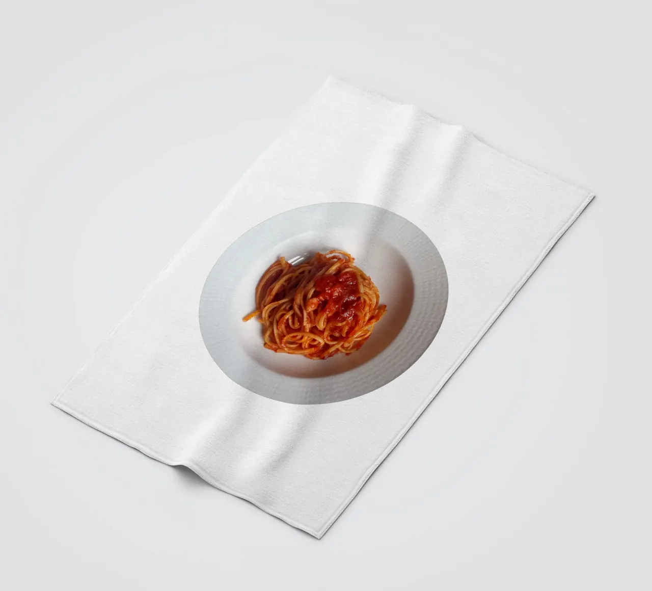 Spaghetti Fleecedecke von Massimo Frascogna