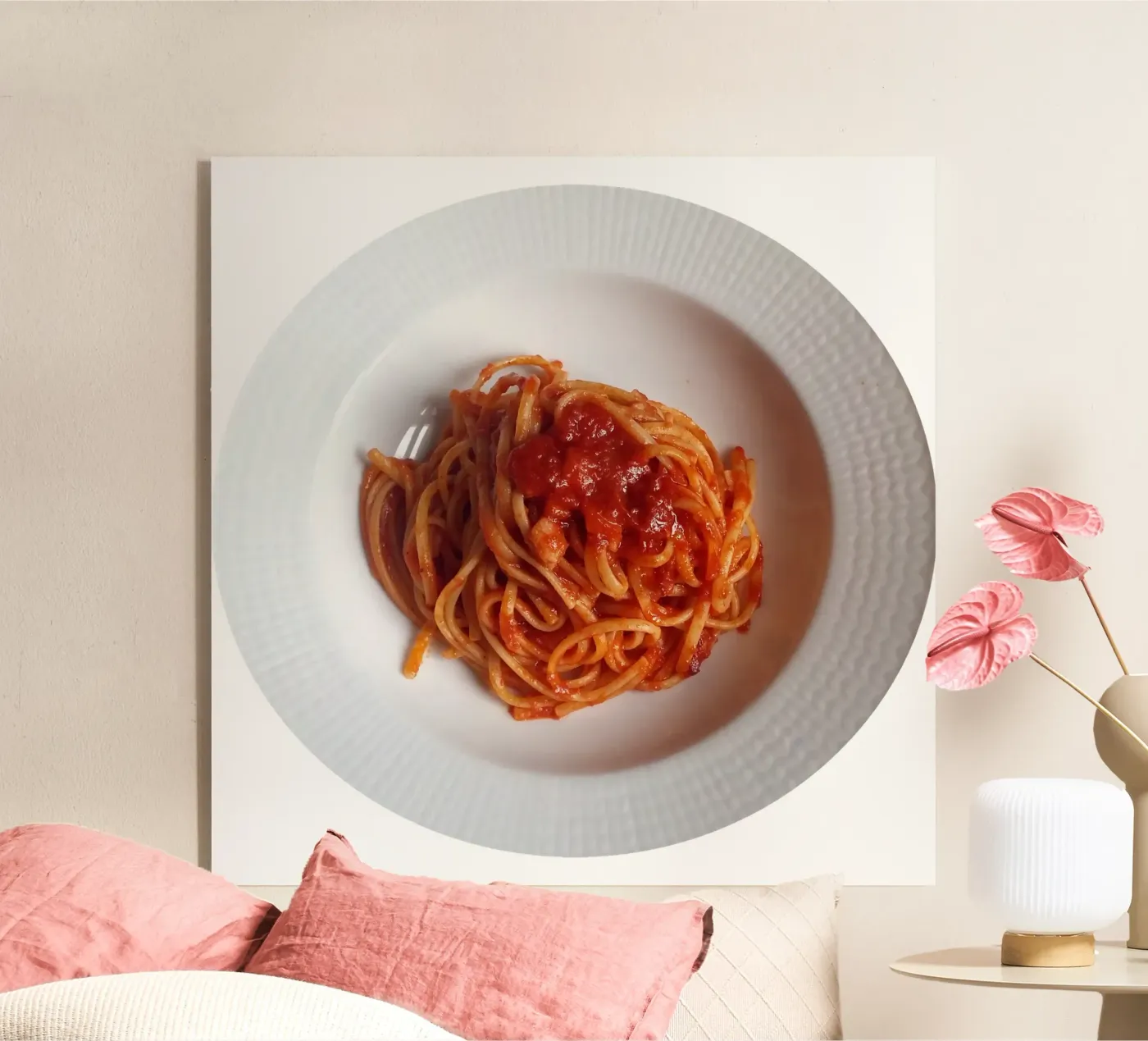 Spaghetti Acryl-Glas von Massimo Frascogna