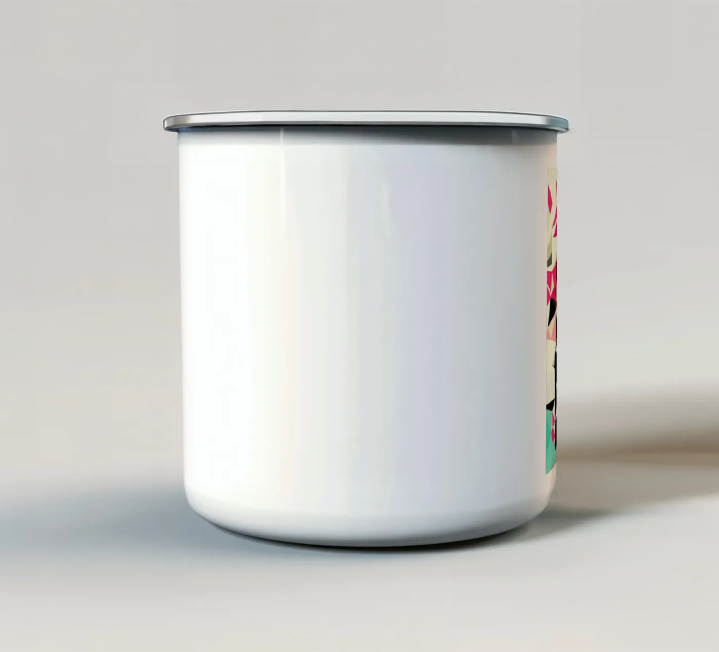 Multicolor enamel mug by Mayka ienova