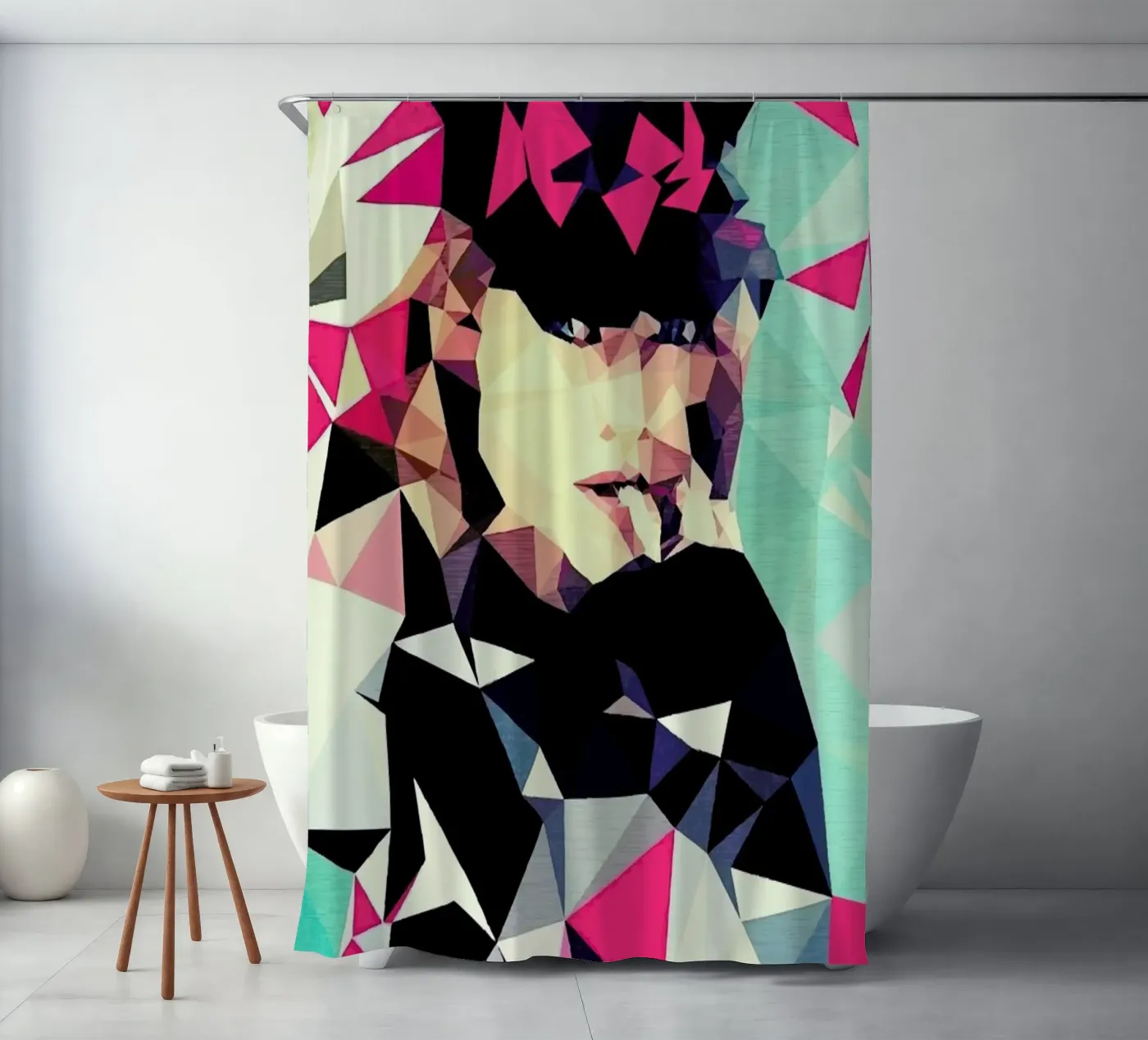 Multicolor douchegordijn van Mayka ienova