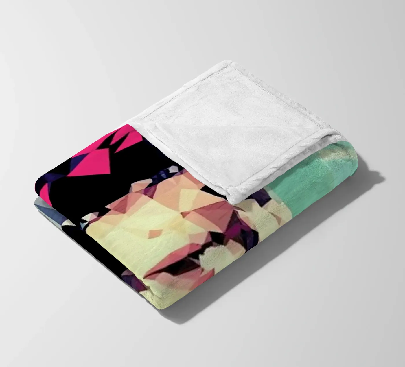 Multicolor fleece blanket by Mayka ienova