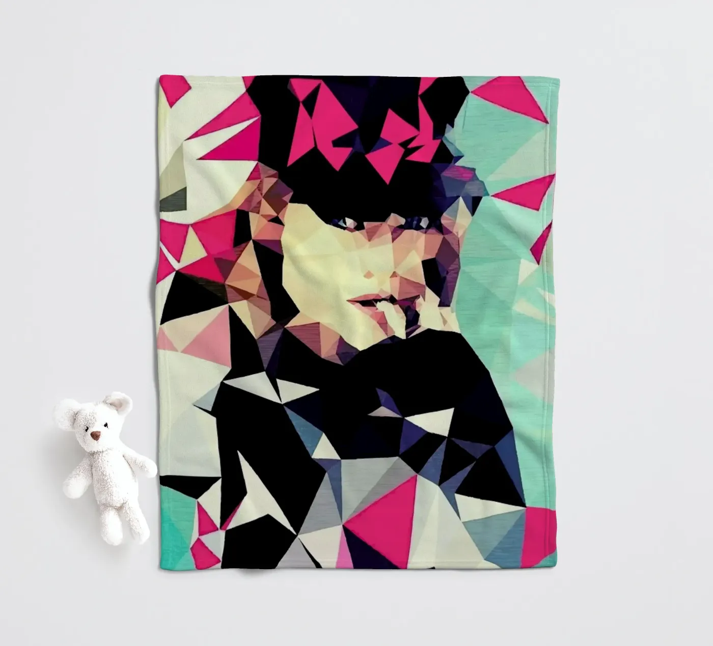 Multicolor fleece blanket by Mayka ienova
