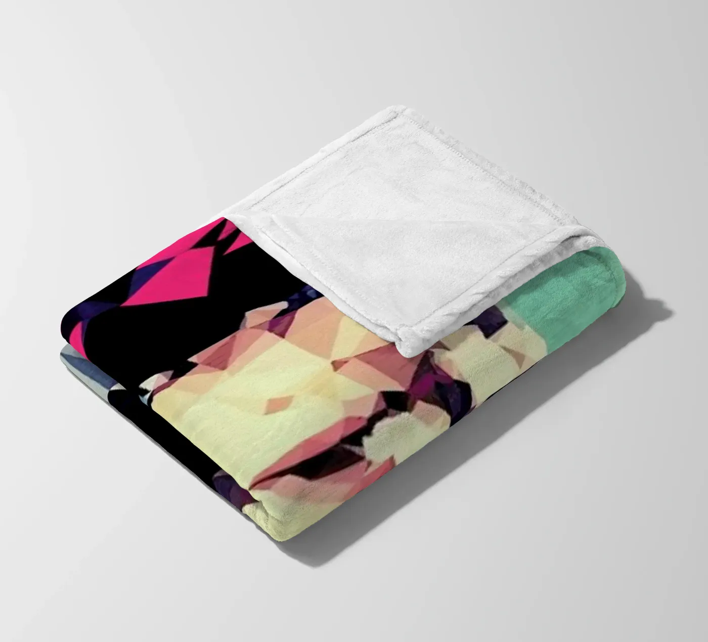 Multicolor fleece blanket by Mayka ienova