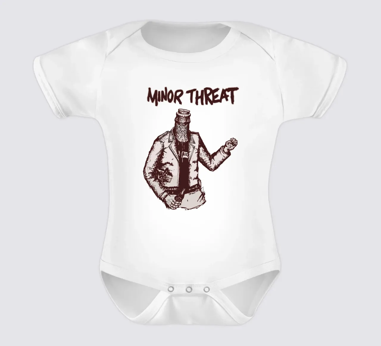 Gewalt in Flaschen Kurzarm Babybody von Jason Lavelle