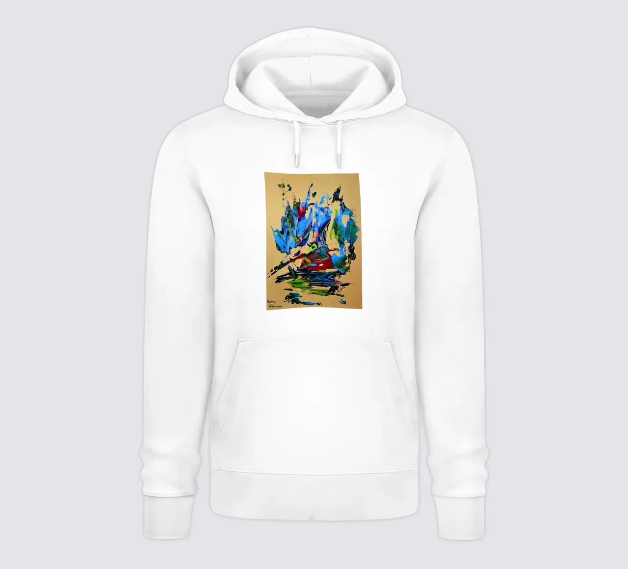 MESSAGE FROM THE HEART 10. Hoodie von Thierry Vobmann Abstract painting