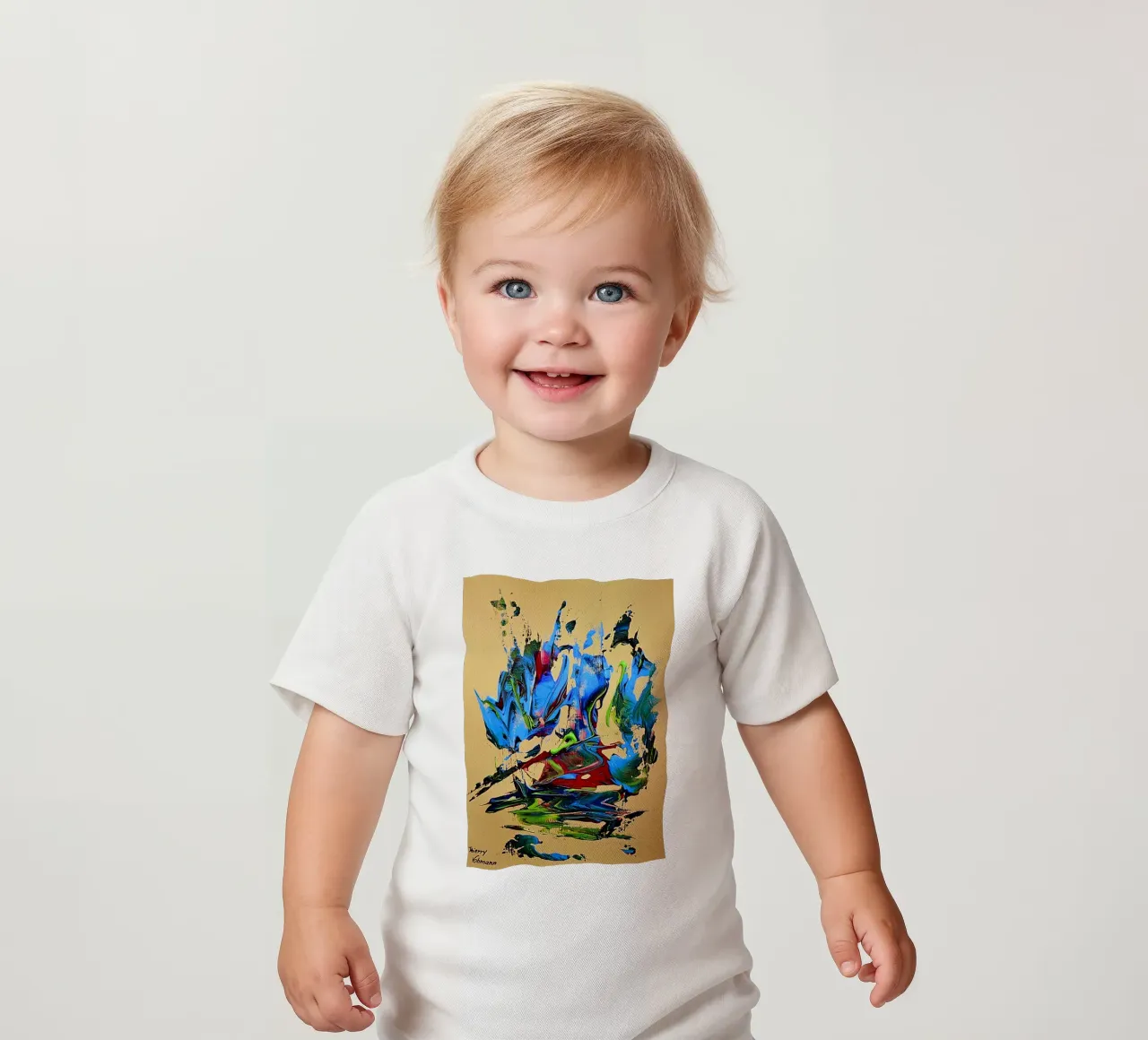 MESSAGE FROM THE HEART 10. maglietta neonato da Thierry Vobmann Abstract painting