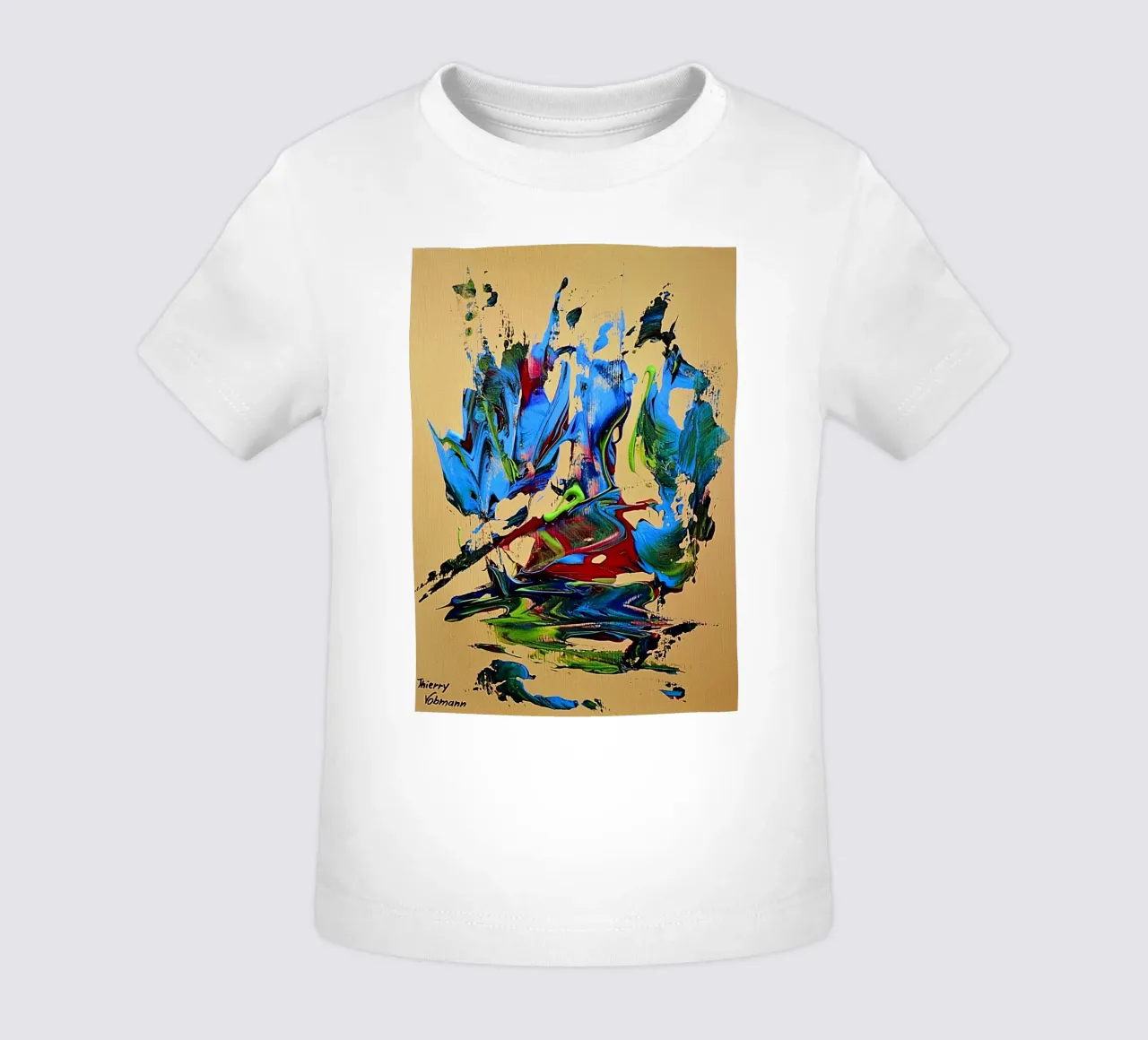 MESSAGE FROM THE HEART 10. camiseta de bebé de Thierry Vobmann Abstract painting