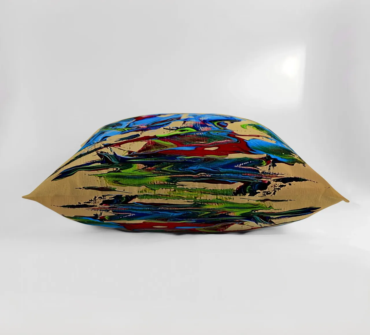 MESSAGE FROM THE HEART 10. coussin de Thierry Vobmann Abstract painting