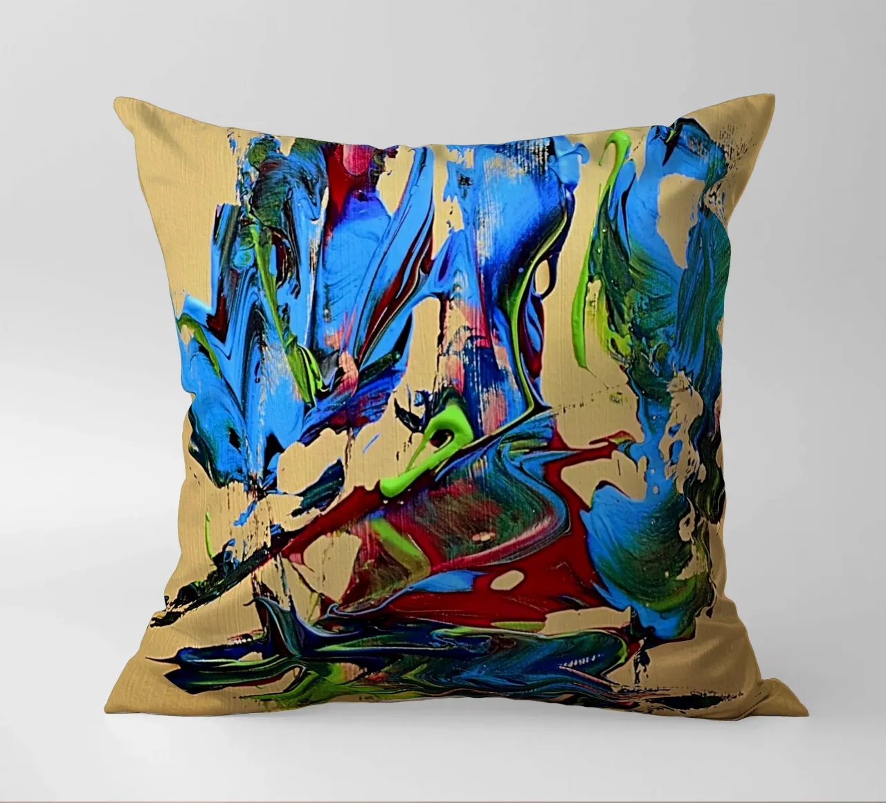 MESSAGE FROM THE HEART 10. cuscino da Thierry Vobmann Abstract painting
