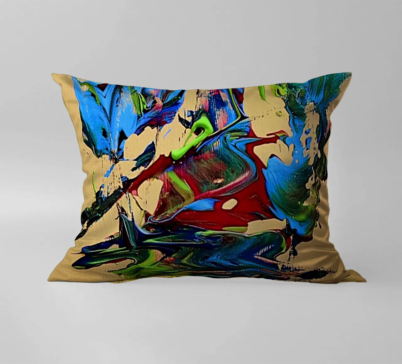 MESSAGE FROM THE HEART 10. cuscino da Thierry Vobmann Abstract painting