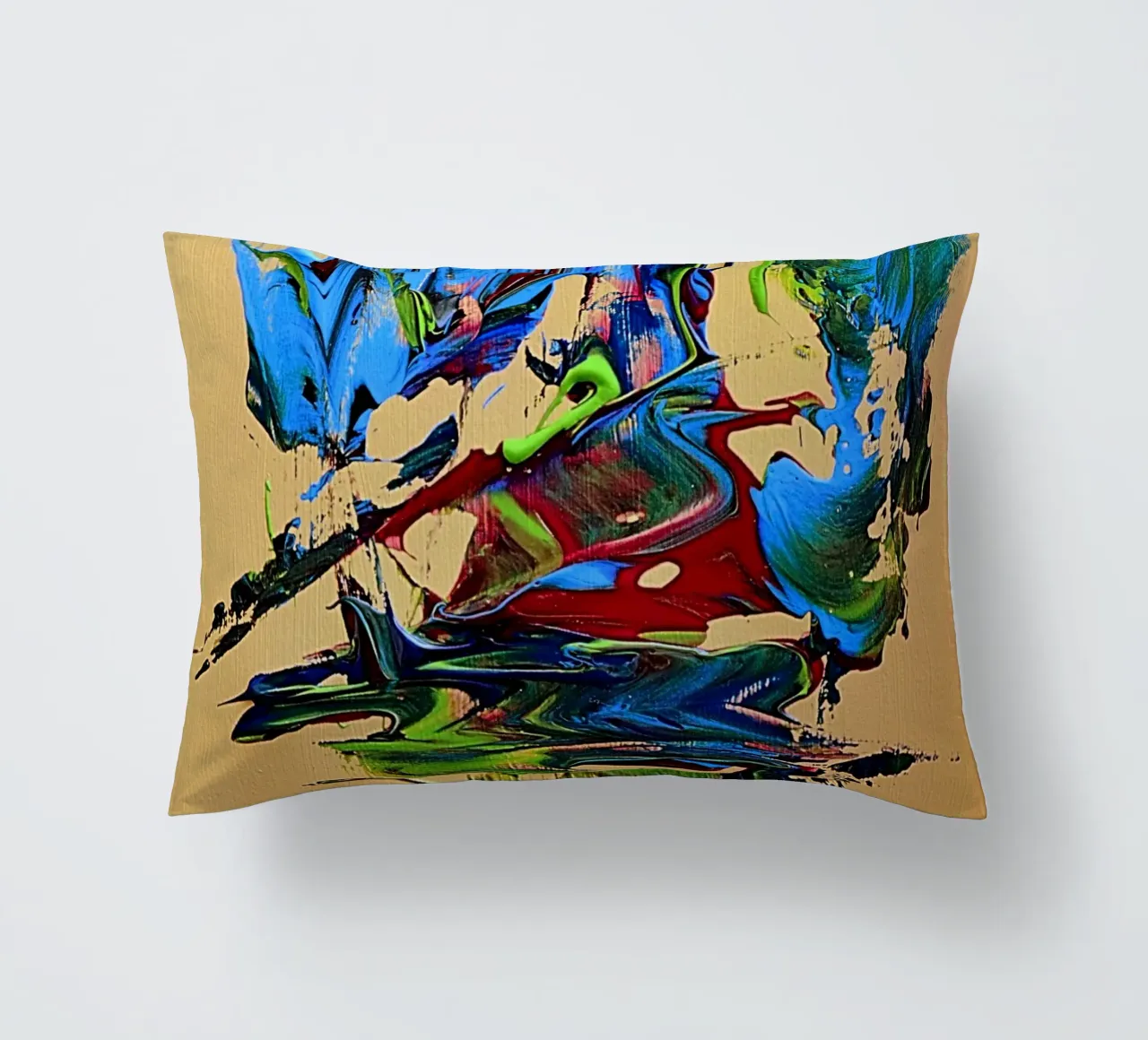 MESSAGE FROM THE HEART 10. cuscino da Thierry Vobmann Abstract painting