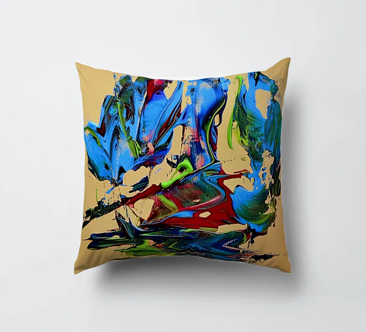 MESSAGE FROM THE HEART 10. cuscino da Thierry Vobmann Abstract painting