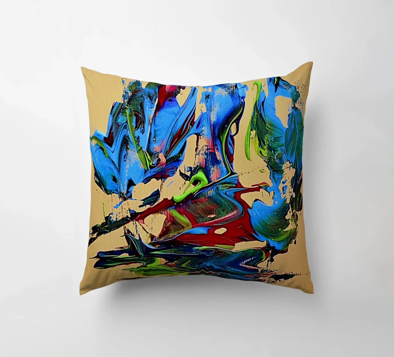 MESSAGE FROM THE HEART 10. cuscino da Thierry Vobmann Abstract painting