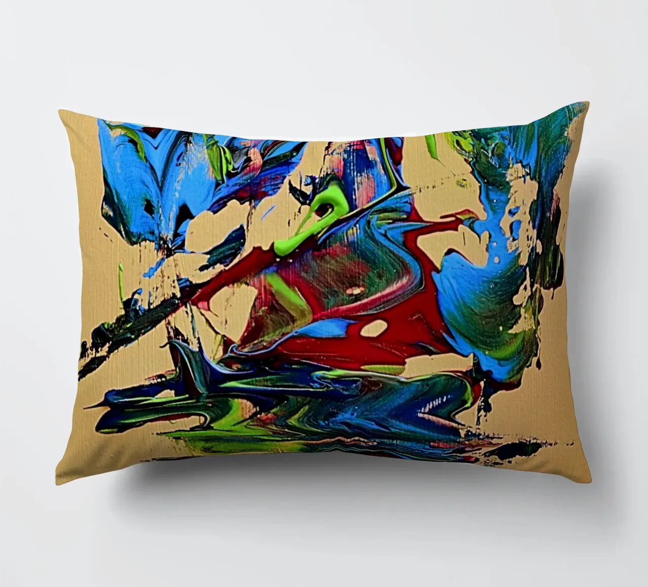 MESSAGE FROM THE HEART 10. cuscino da Thierry Vobmann Abstract painting