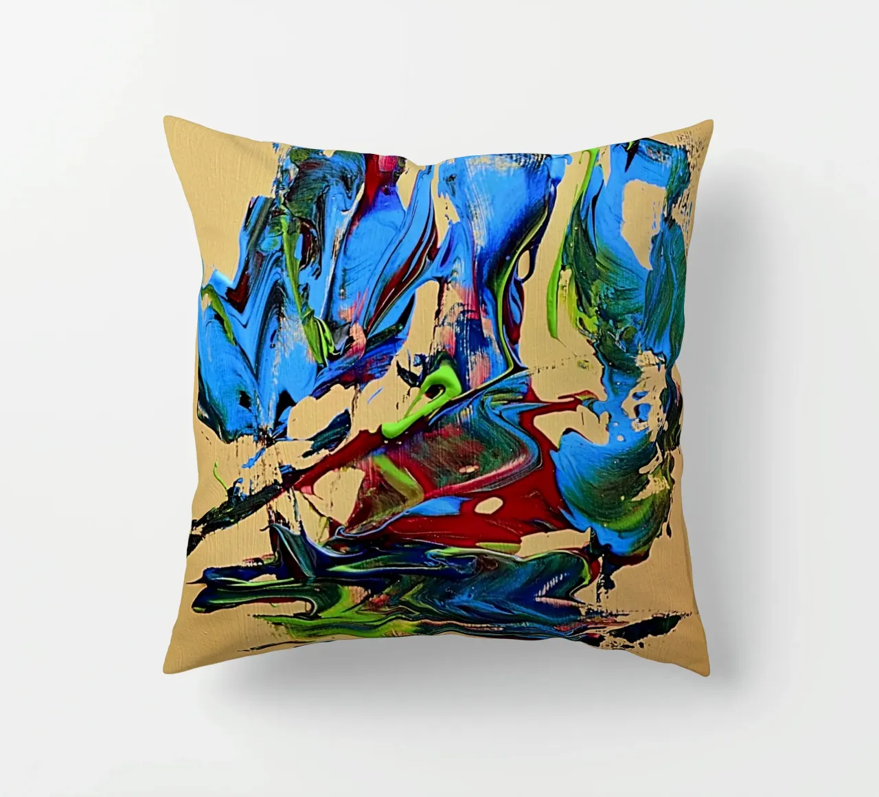 MESSAGE FROM THE HEART 10. cuscino da Thierry Vobmann Abstract painting