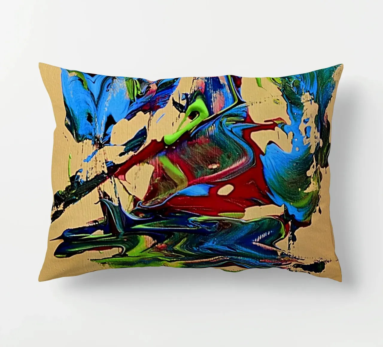 MESSAGE FROM THE HEART 10. cuscino da Thierry Vobmann Abstract painting