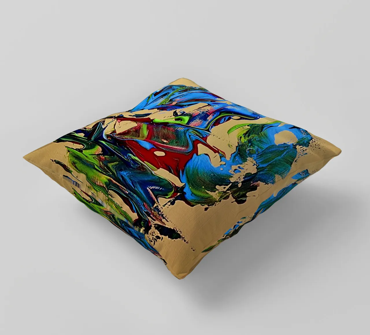 MESSAGE FROM THE HEART 10. cuscino da Thierry Vobmann Abstract painting