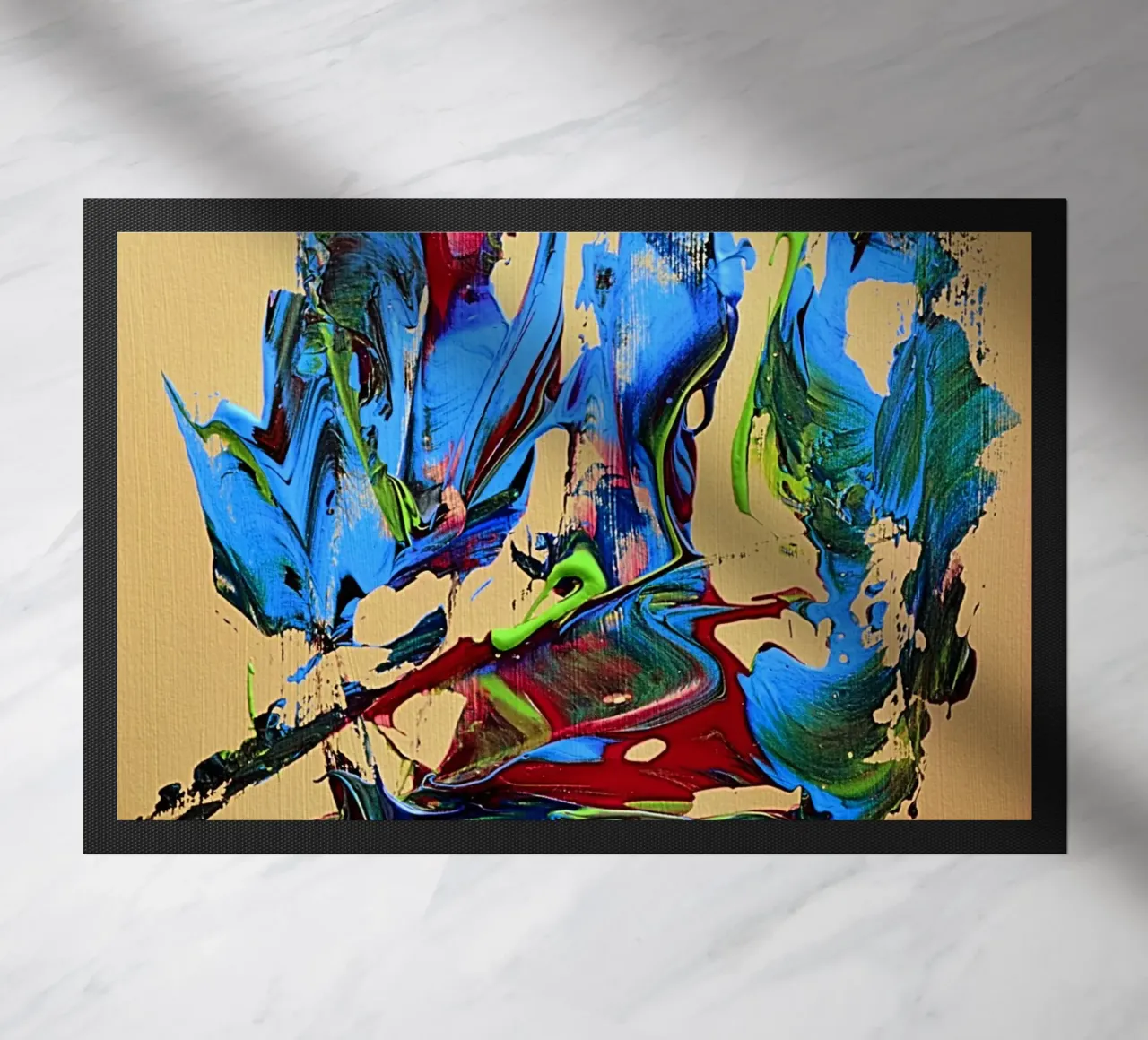 MESSAGE FROM THE HEART 10. zerbino da Thierry Vobmann Abstract painting