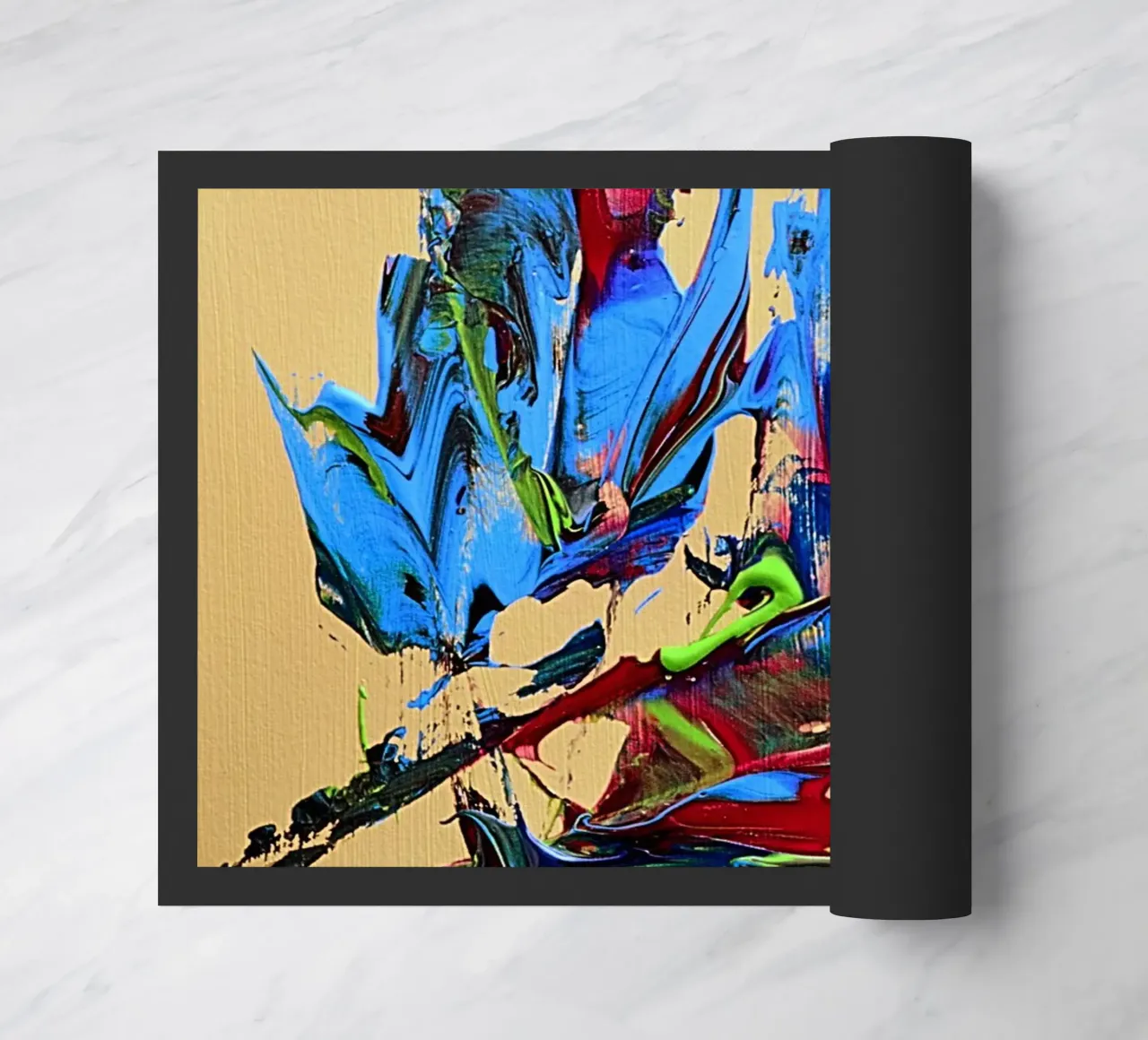 MESSAGE FROM THE HEART 10. zerbino da Thierry Vobmann Abstract painting