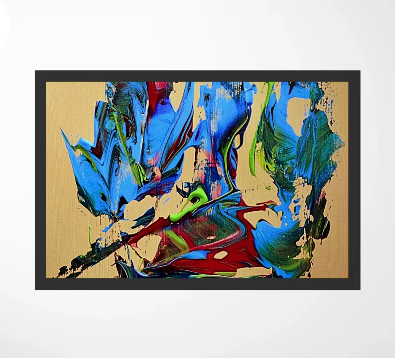 MESSAGE FROM THE HEART 10. zerbino da Thierry Vobmann Abstract painting